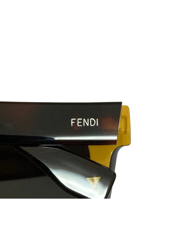 Fendi Sunglasses Acetate Frame S 53 Brown Yellow Eyewear main image 8